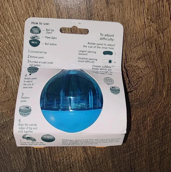 Our Pets Smarter Toys IQ Treat Ball - Picture 3 of 8